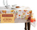 Table Cloth Square Table 100% Cotton 60 X 60 Inches Fall Tablecloth Reusable Everyday Use for Thanksgiving Christmas Decorations Dining Farmhouse Party (Amarante)